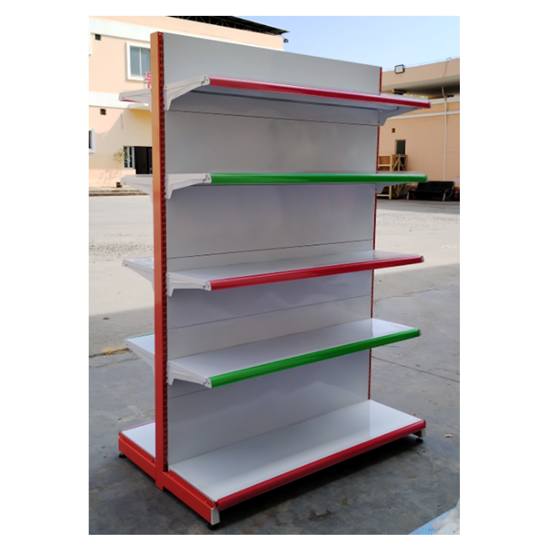Wholesale Guichang Estantes Double-Sided Display Rack Shelf 4 Layers Black Q235 Steel Light Duty