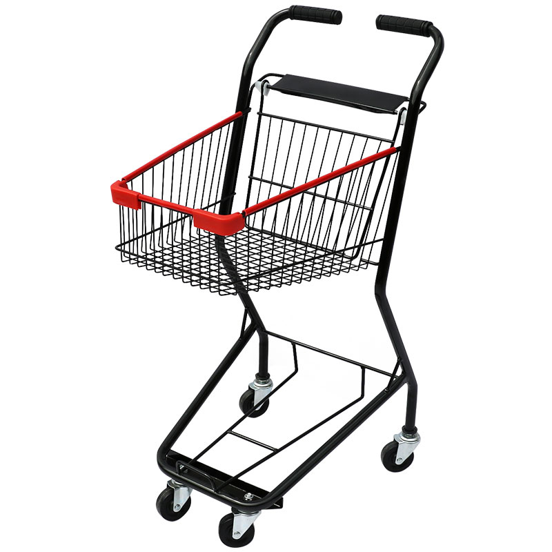 Guichang Supermarket Shopping Carts Medium-sized Household Grocery Shopping Trolleys Trucks Japanese-style Herringbone