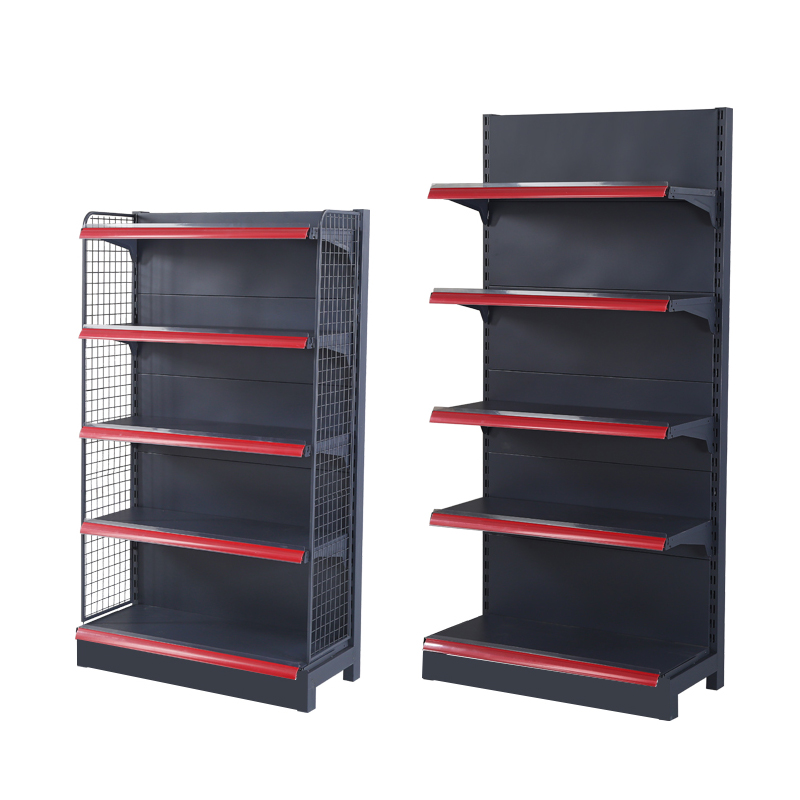 Heavy-Duty Double-Sided Gondola Grocery Rack Metal Iron Pharmacy Supermarket Shelves for Retail Store Home Storage Supermarket