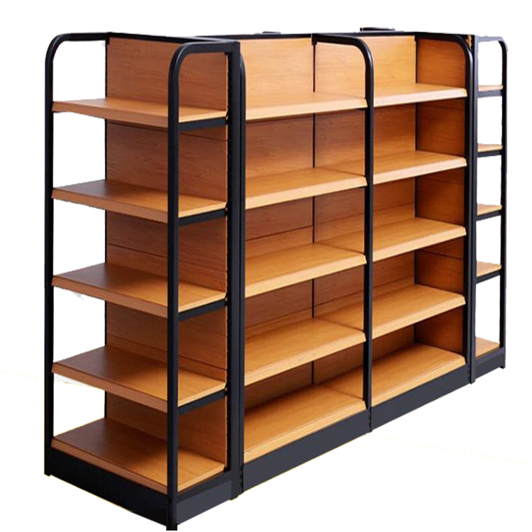 Guichang Estantes Modern Steel Metal Rack Light Heavy Duty Store Grocery Gondola Shelving Supermarkets Shops Display Stand