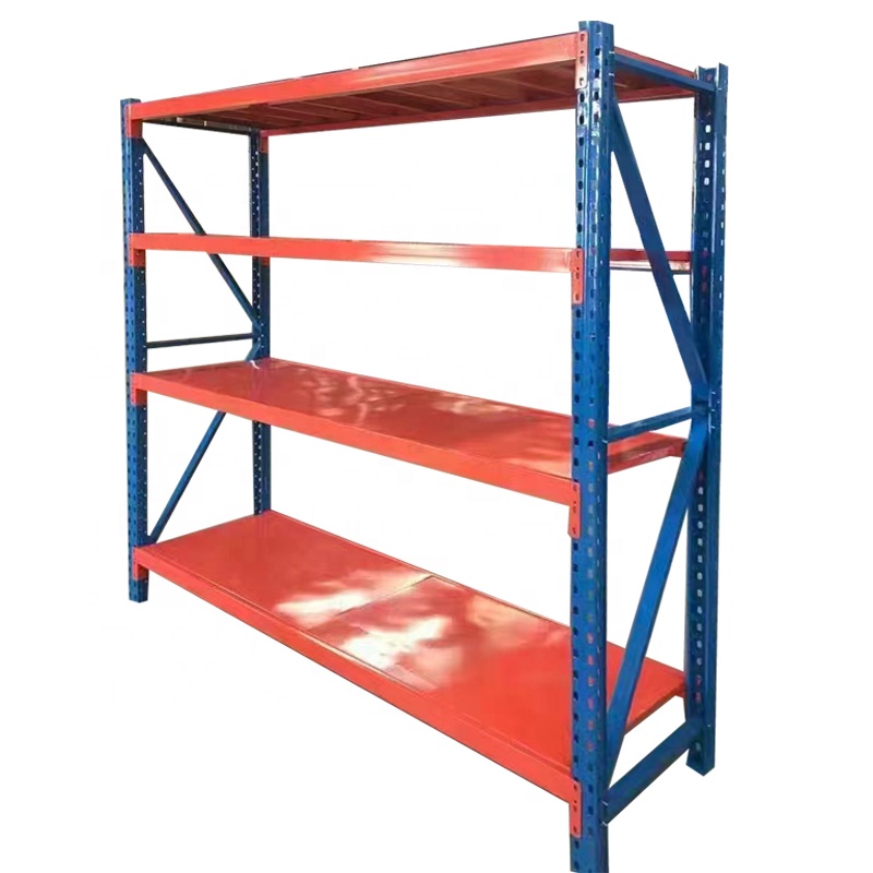 Guichang Custom Heavy Duty Durable Powder Coated Iron Warehouse Supermarket Shelves Stacking Racks Shelves