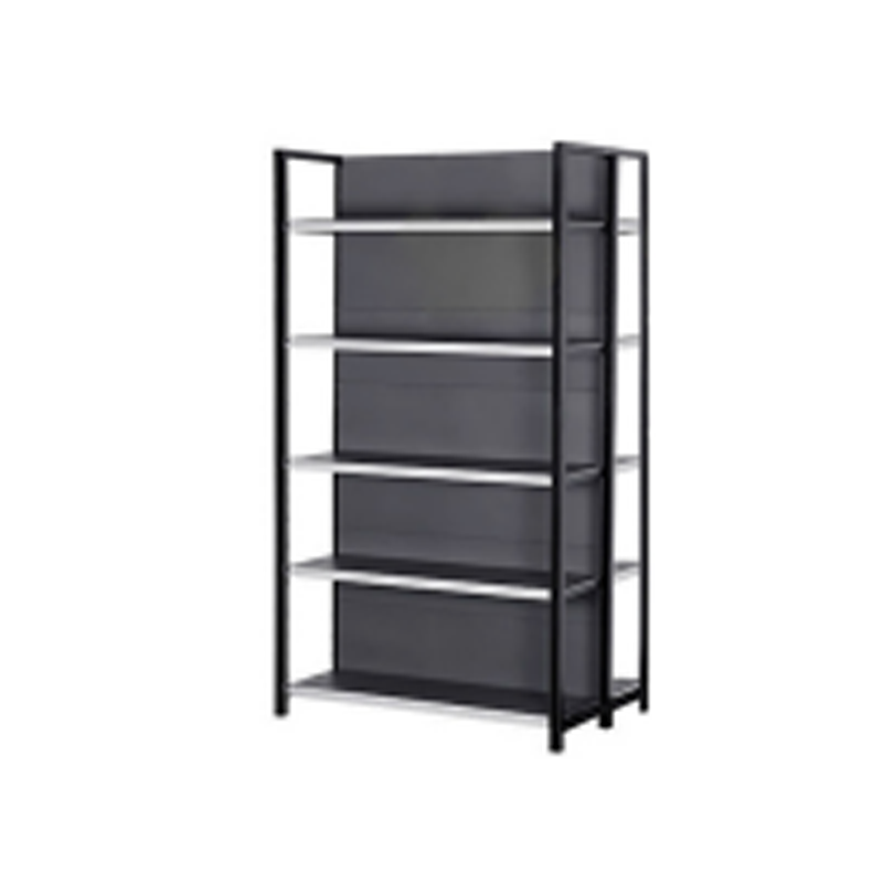 Gui Chang 40-80KG Yellow Wood Grain 4 Post Supermarket Shelf Double Sided Supermarket