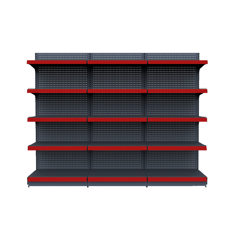 Gui Chang  Gondola Shelving Retail Display Rack Double Side Rack Adjustable Layer