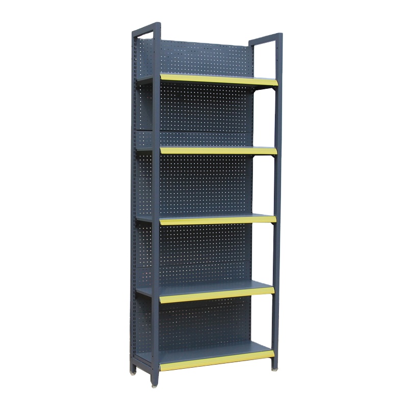 Guichang Four-pillar Shelf White Gray Wood Grain Color Can Match Suitable for Supermarket Department Store Mother and Baby Store