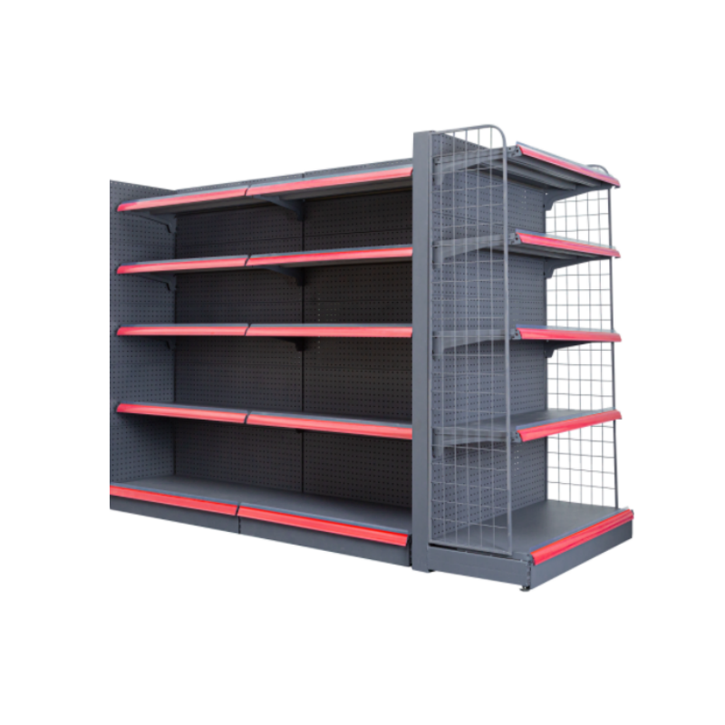 Gui Chang  40-60KG Metal Gondola Shelf for Supermarket Single Sided Convenience Store Display Rack