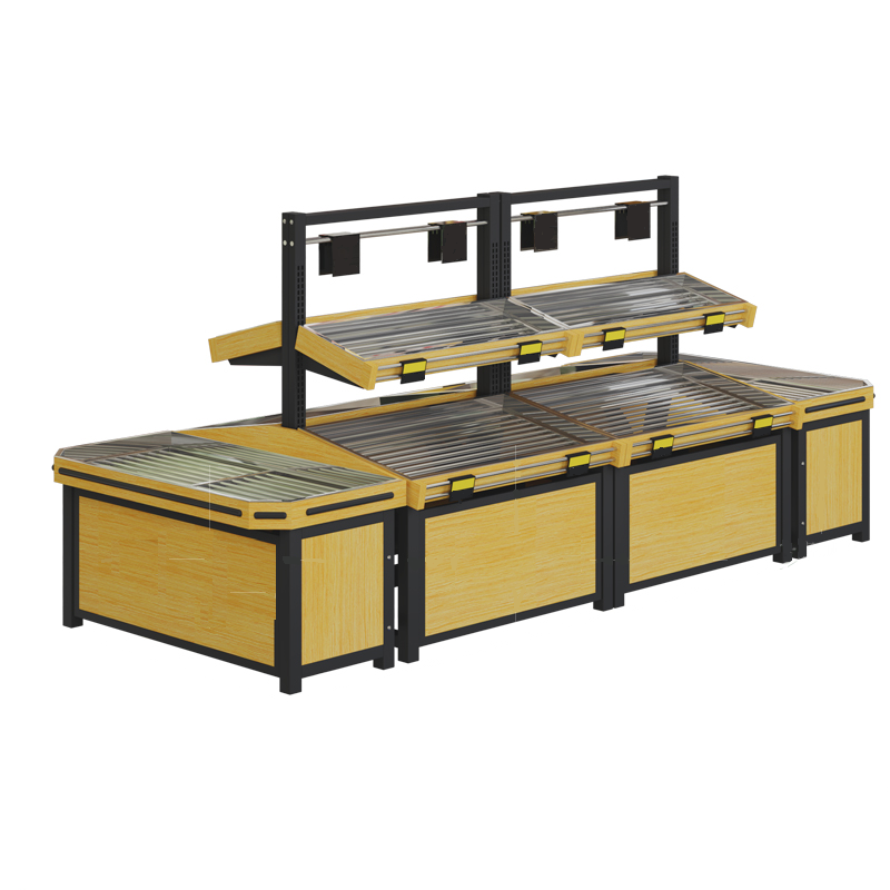 Guichang Removable Fresh-keeping Cabinet Ladder Center Island Cabinet Supermarket Fresh Fruit Display Rack