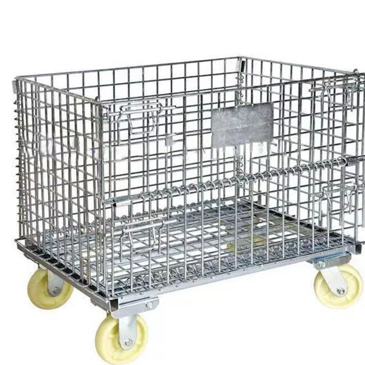 Sorting Box Boxing Folding Mobile Chicken Warehouse Wheeled Storage Cage Box Display Rack Universal Warehouse