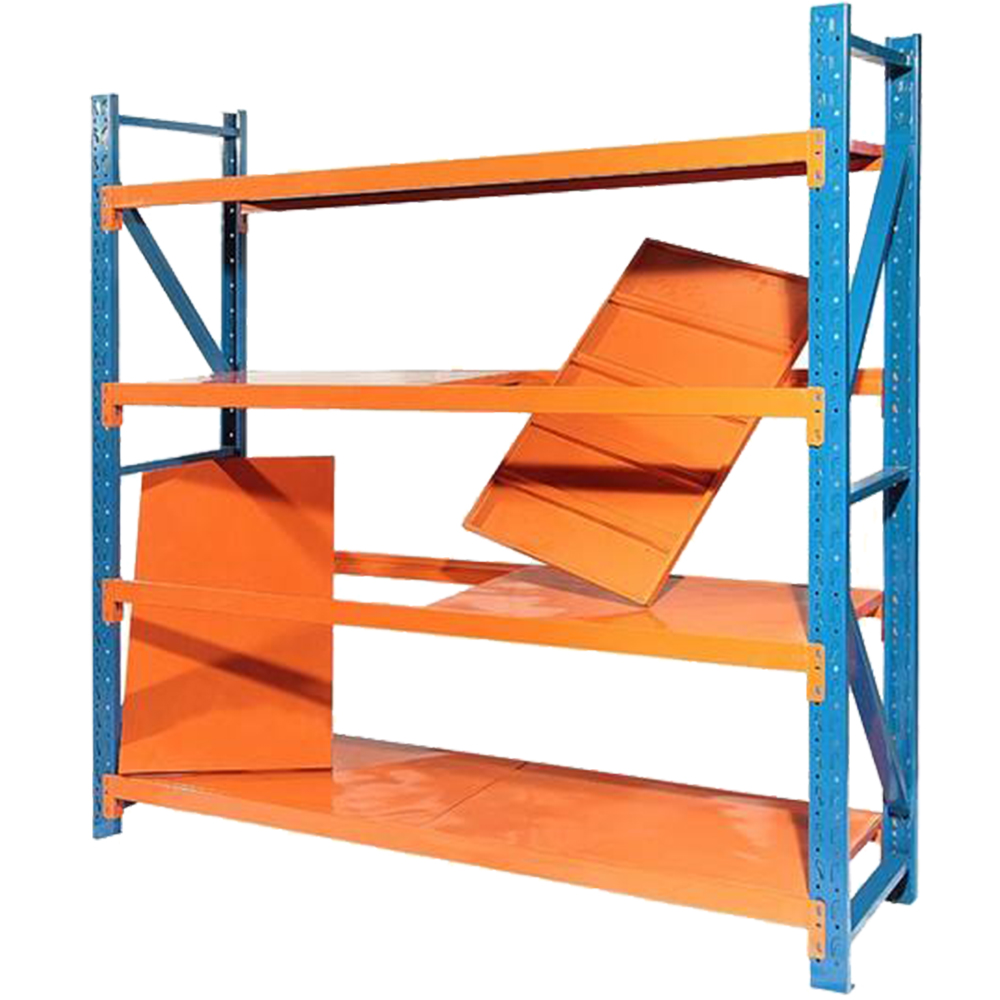 Guichang Custom Heavy Duty Durable Powder Coated Iron Warehouse Supermarket Shelves Stacking Racks Shelves