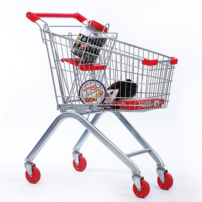 Supermarket Carts with Wheels Universal Wheels Supermarket Shopping Carts Mall Trolleys Children Can Sit on Small Children