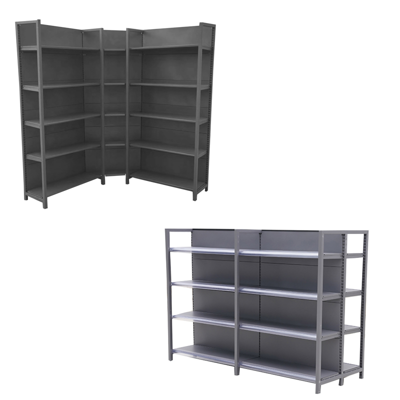 Guichang Four-pillar Metal Supermarket Shelf Can Be Installed Protective Fence Bearing Stronger Customizable Color