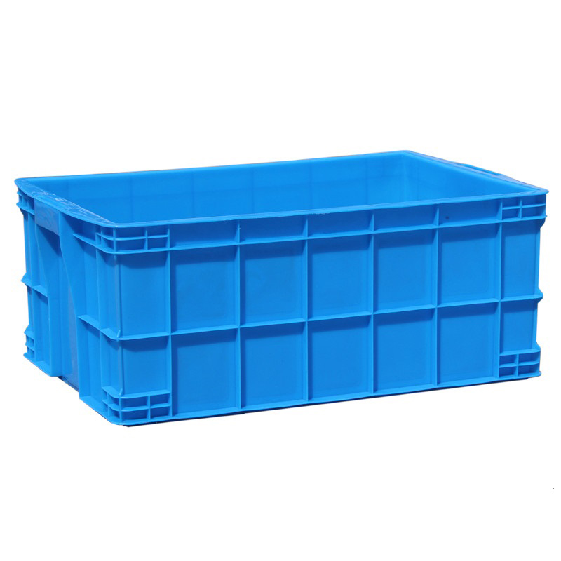 Guichang Rectangular Thick EU Turnover Box Clamshell Transportation Storage Box Gray Fish Pond Filter Box