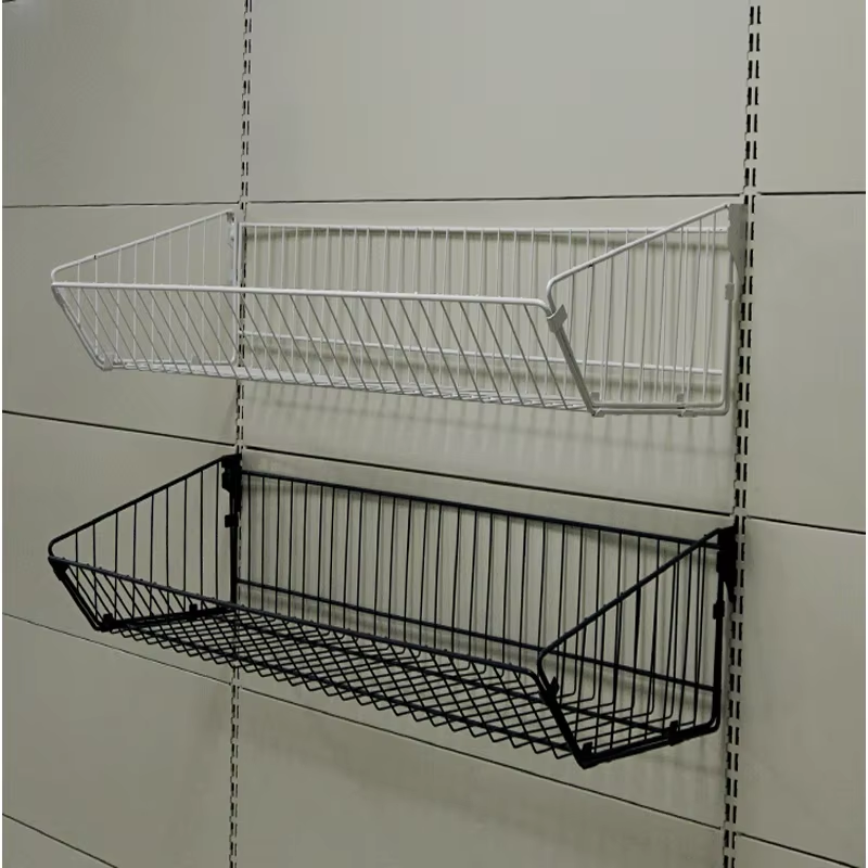 Guichang Adjustable Store Shelves with Metal Hanging Baskets Disassemblable Supermarket Display Rack