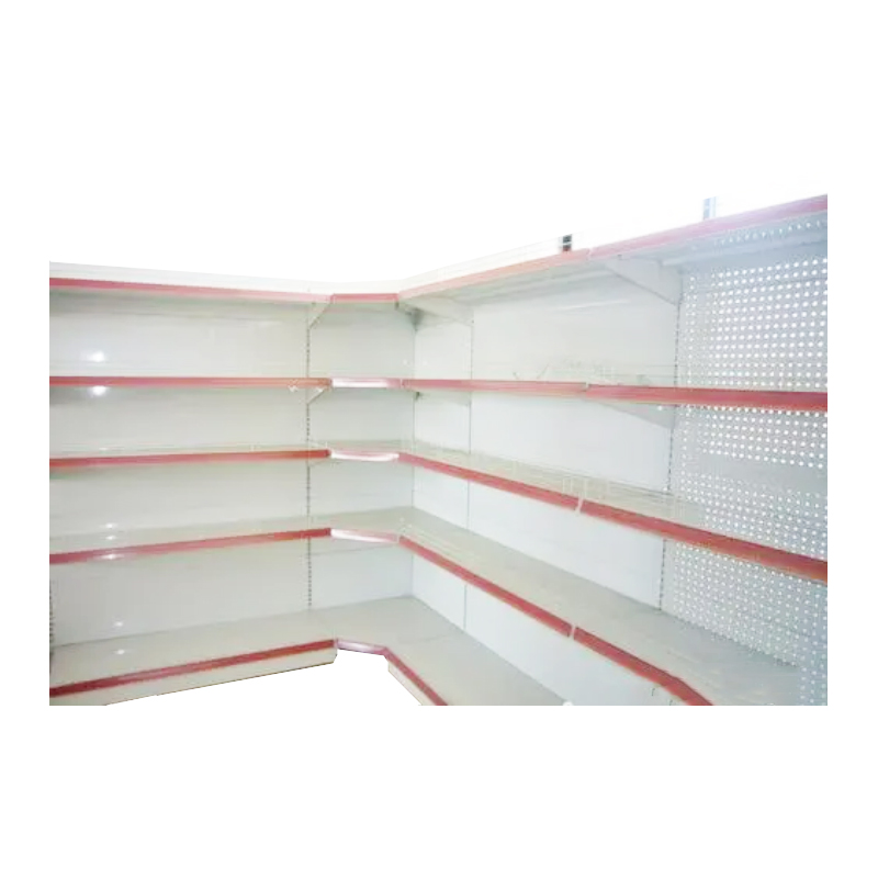 Guichang Corner Shelf Inside the Corner Outside the Corner for the Supermarket Shelf Four Column Wood Grain Supermarket