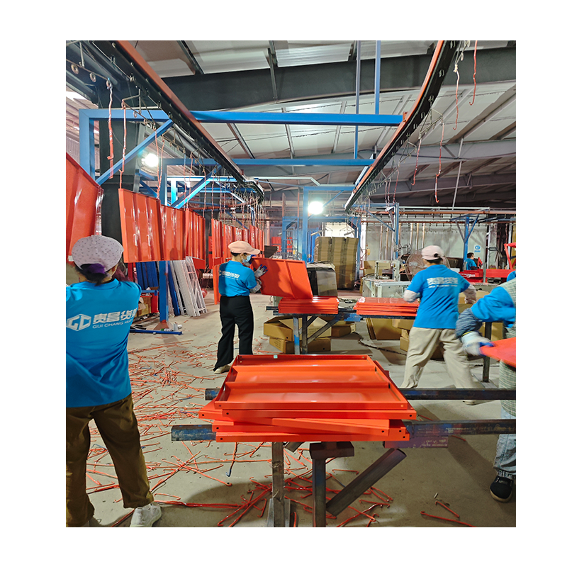 1500KG Heavy Duty Steel Platforms Warehouse Racking System with Blue Frame Orange Decks Industrial Storage Shelving