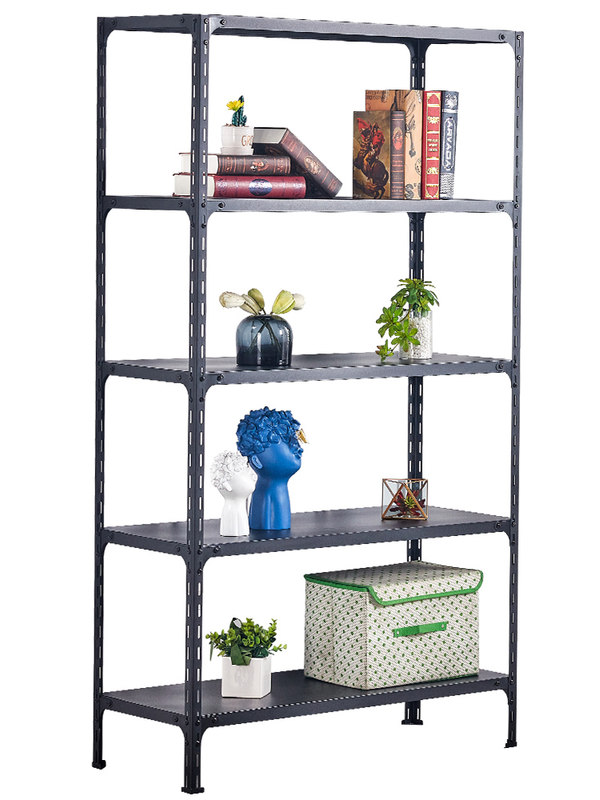 Guichang Black Angle Steel Angle Iron Shelf Multi-layer Rack Is an Indoor Room Shelf Balcony Succulent Rack Matte Black Shelf