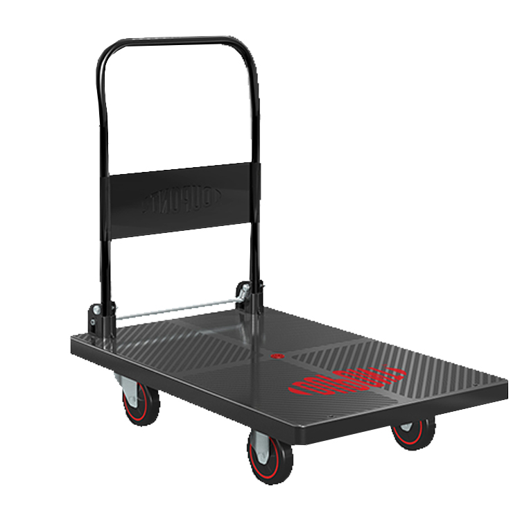 Trolley Pull Cargo Flatbed Folding Portable Small Pull Cart Household Trolley Trolley Truck Thickened Trailer