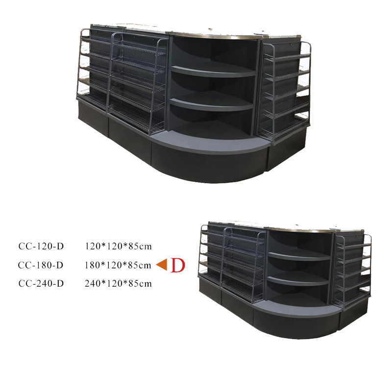 Guichang Metal Material Storage Rack Checkout Counter Candy Estantes Shelf Combination for Supermarket Use