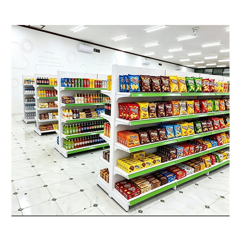 Gui Chang  Double-sided  Single Sided Supermarket Display Shelf Adjustable Metal Retail Shelving for Grocery Convenience Store