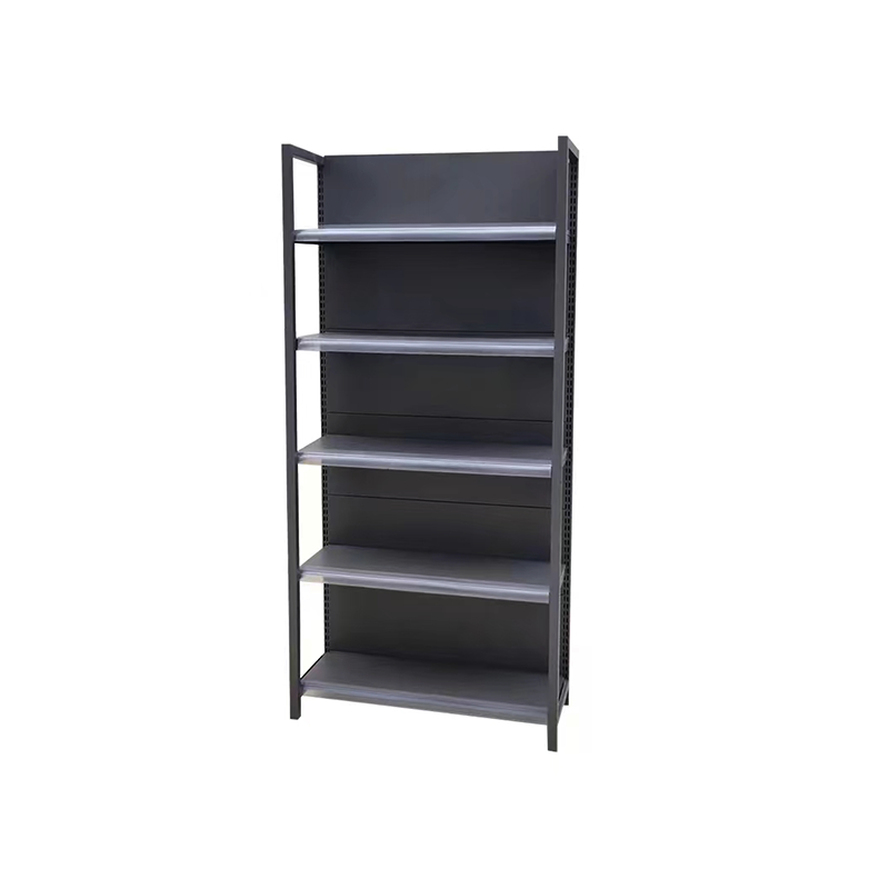 Gui Chang 40-80KG Yellow Wood Grain 4 Post Supermarket Shelf Gondola, Pharmacy Display Shelf