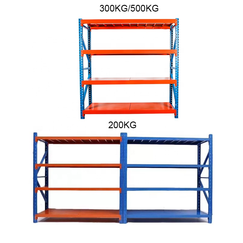 Estantes Metal Warehouse Adjustable Steel Display Stand Industrial Storage Racks Home Supermarket Iron Garage Storage Shelves
