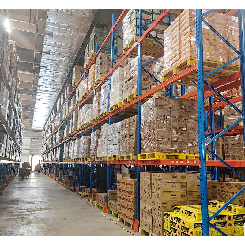 Easy Assembly Guichang Good Quality Heavy Duty Teardrop Stacker Rack Shelving System for Warehouses With Post Guardrails