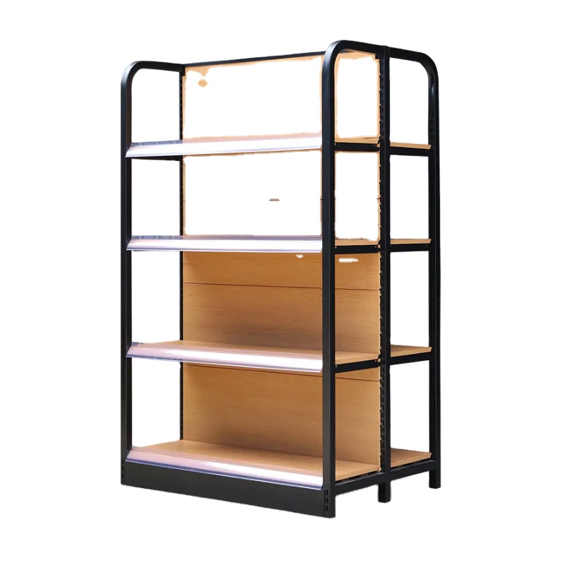 Guichang Four-pillar Metal Supermarket Shelf Can Be Installed Protective Fence Bearing Stronger Customizable Color