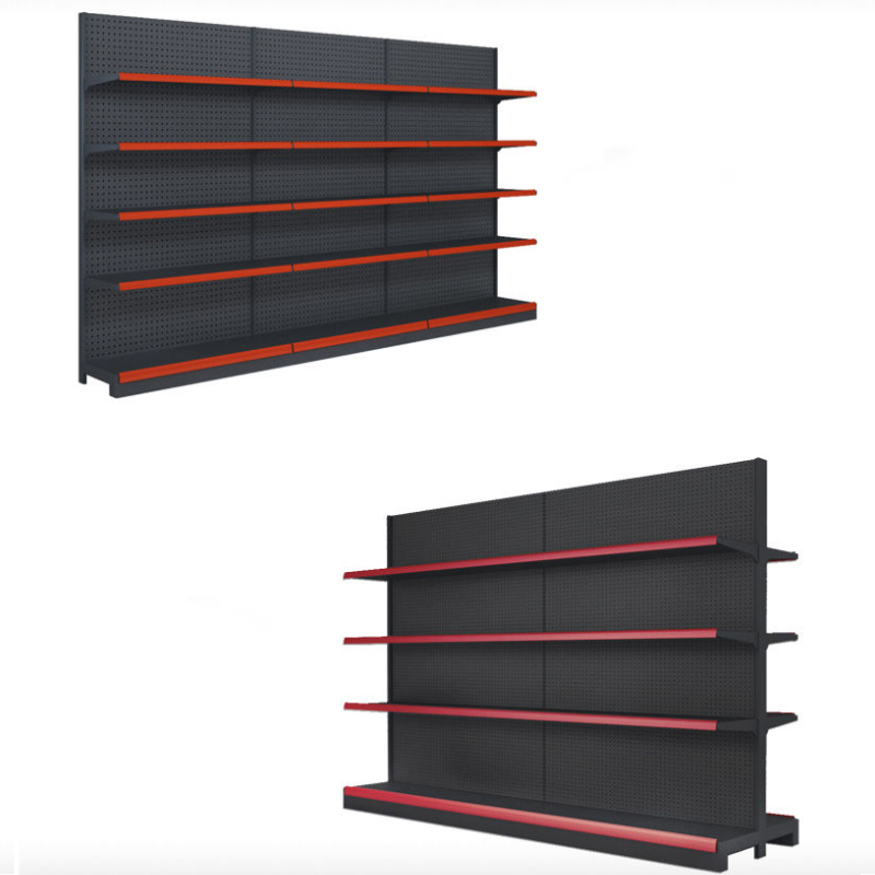Guichang shelf supermarket vertical single side double side size can be customized with strong bearing capacity