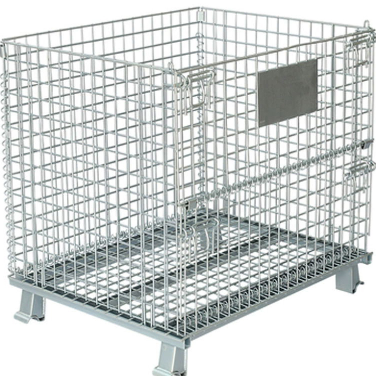 GCJS  Iron Frame butterfly Cage Logistics Trolley Iron Turnover Box Express Basket Warehouse Storage Cage Metal n