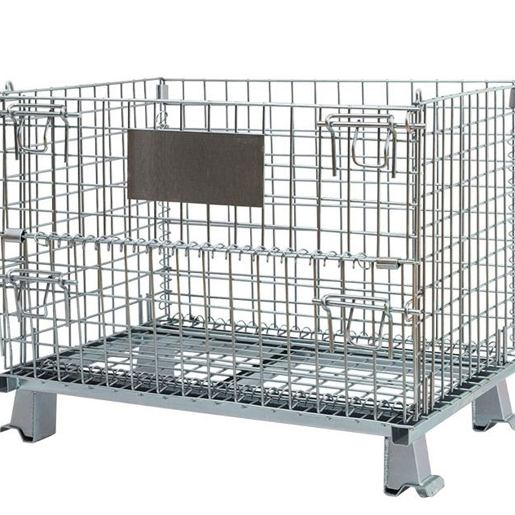 GCJS  Iron Frame butterfly Cage Logistics Trolley Iron Turnover Box Express Basket Warehouse Storage Cage Metal n