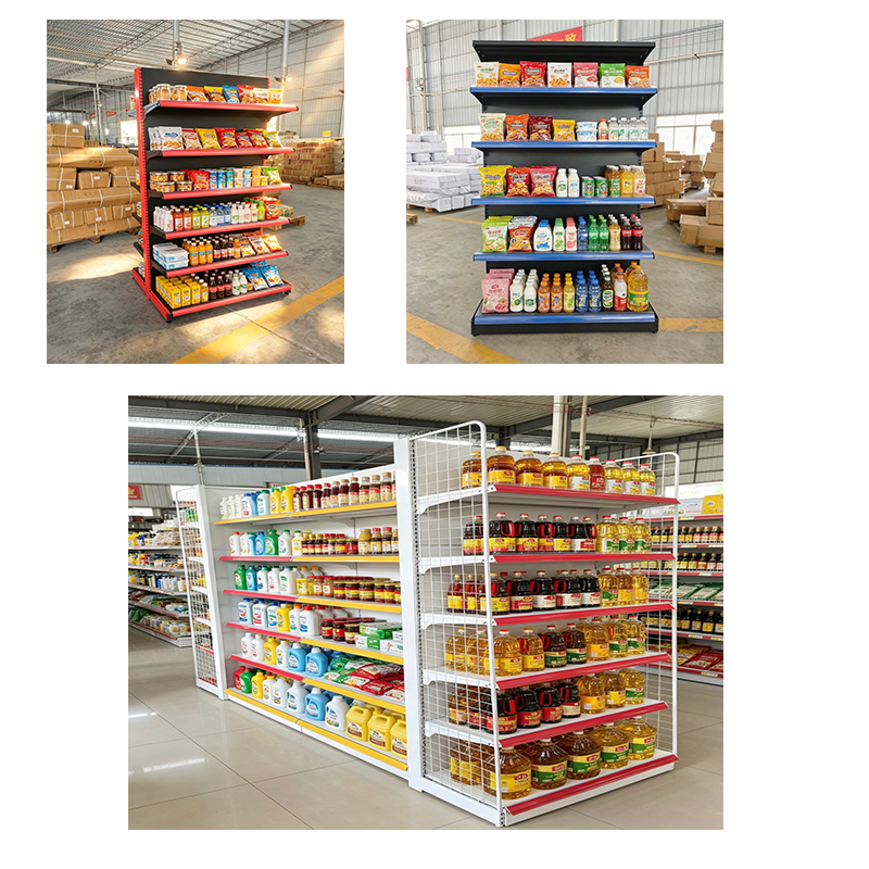 Gui Chang  Supermarket 40-60KG Supermarket Metal Display Rack Convenience Store Snack Beverage Display Shelf