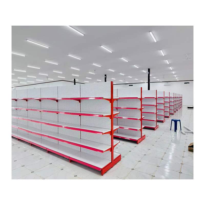 Gui Chang  Double-sided  Single Sided Supermarket Display Shelf Adjustable Metal Retail Shelving for Grocery Convenience Store