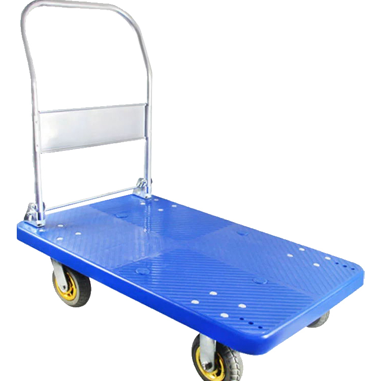 Guichang Small Carts Flatbed Trucks Push Trucks Pull Carts Silent Folding Trolleys Cargo Carriers Household Trailers Pull Trucks