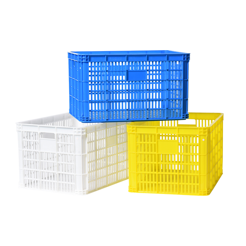 Large Thick Plastic Turnover Basket Rectangular Factory Turnover Box Storage Basket Storage Plastic Basket Logistics Express Car