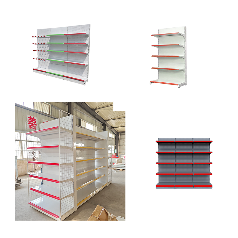 Gui Chang  40-60KG Adjustable Layer Retail Food Display Shelf Powder Coated Supermarket Rack for Minimart Shop