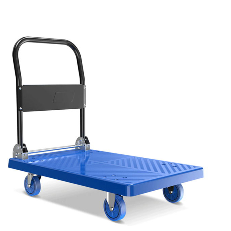 Flatbed Truck Small Trailer Push Goods Folding Hand Push Car Heavy king Light Portable Household Pull Goods Silent Cart