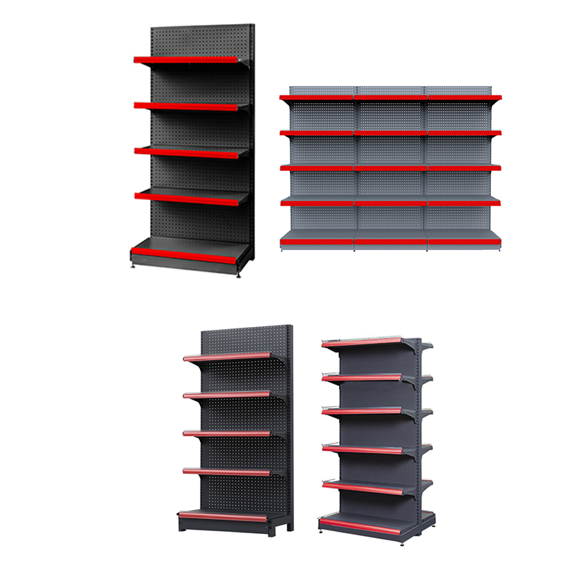 Gui Chang 40-80KG Wholesale Supermarket Shelves Double Sided Gondola Shelving for Supermarket Store