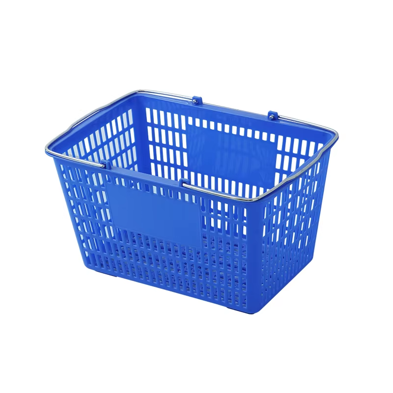 Guichang Supermarket dual-purpose shopping trailer Supermarket shopping basketshopping baskettrolley type plastic belt wheel