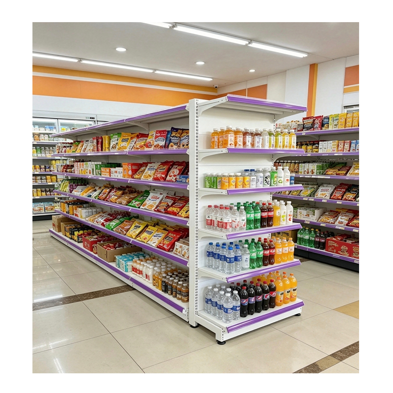 Gui Chang  Supermarket 40-60KG Snack Shelf Supermarket Metal Display Rack Convenience Store Snack Beverage Display Shelf