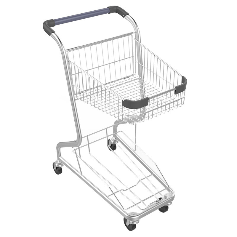 Supermarket Shopping Cart Trolley Mall European Style Cart Large Capacity Property Convenience Cart Adult Household Grocery Shop