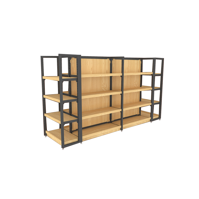 Guichang Four-pillar Metal Supermarket Shelf Can Be Installed Protective Fence Bearing Stronger Customizable Color