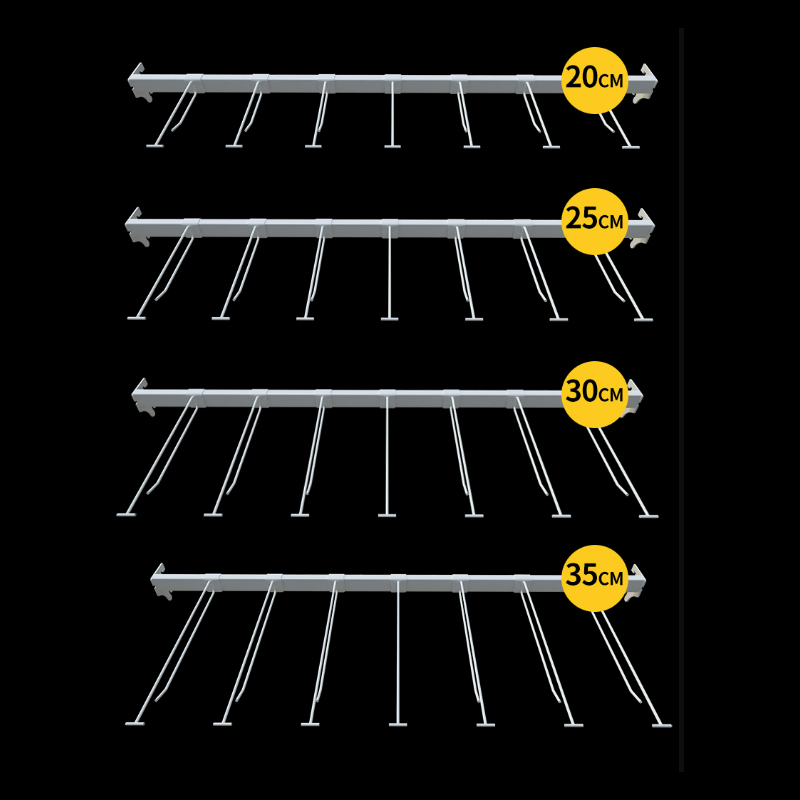 Guichang Supermarket Shelf End Rack Hook Type Hanging Rod Plus Hook Bearing Capacity for Supermarkets