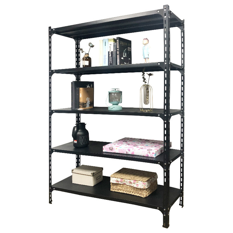 Guichang Adjustable 5-Layer Metal Iron Angle Display Rack for Home Balcony Supermarket & Warehouse Durable Steel Storage Racks