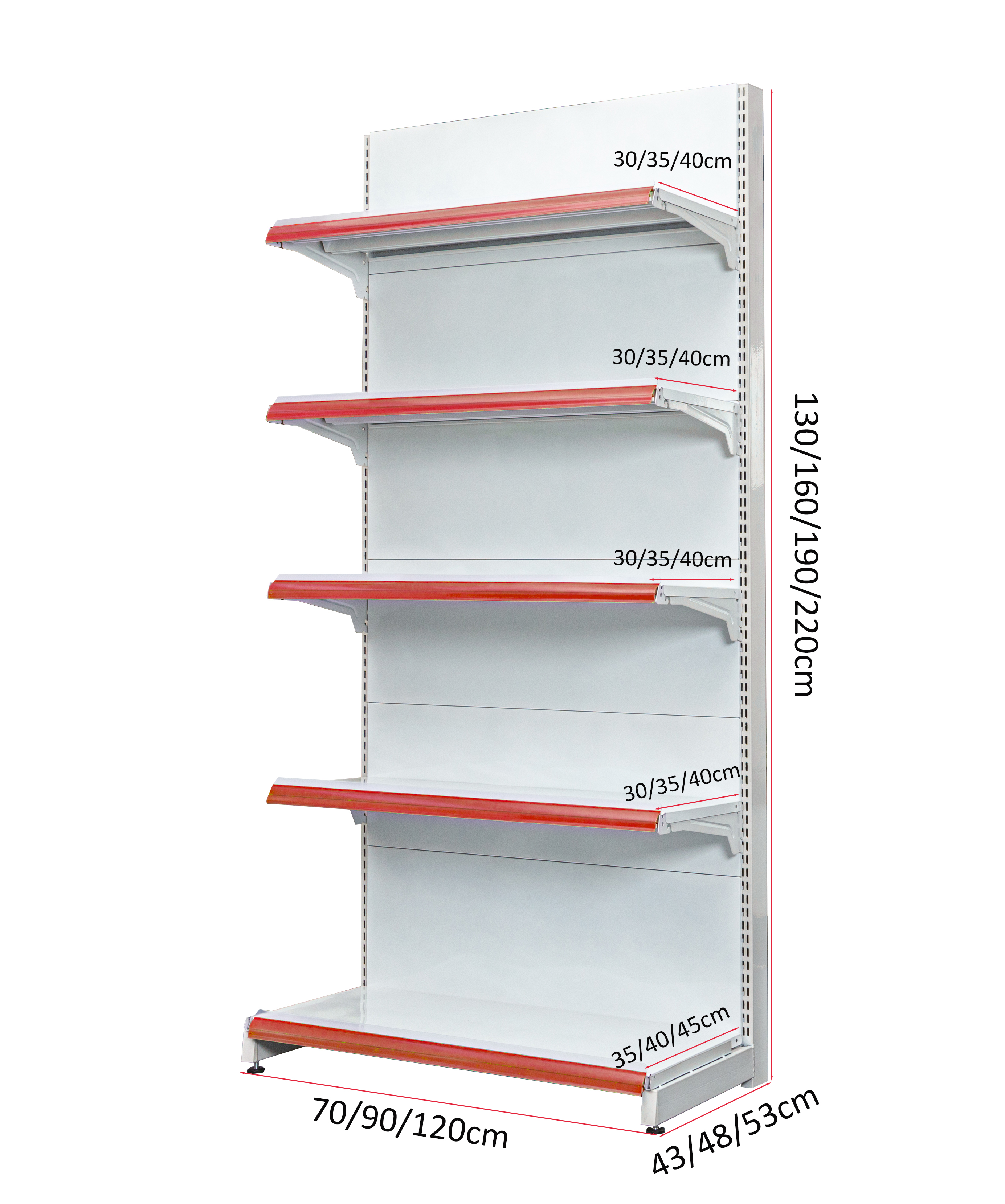 60KG Wholesale Guichang Estantes Layers Black Q235 Steel Light Duty heavy duty, easy assembly supermarket display racks