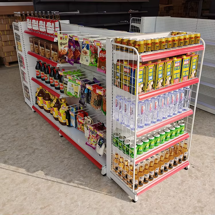 Retail Display Grocery Store Display Racks for Retail Store Top Quality Retail Convenience Store Gondola Shelving