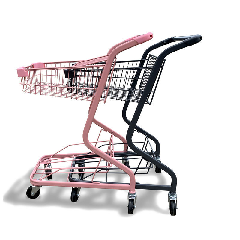 Supermarket Shopping Cart Trolley Convenience Store Store European Style Cart Shopping Mall Metal Management Truck Big Trolley