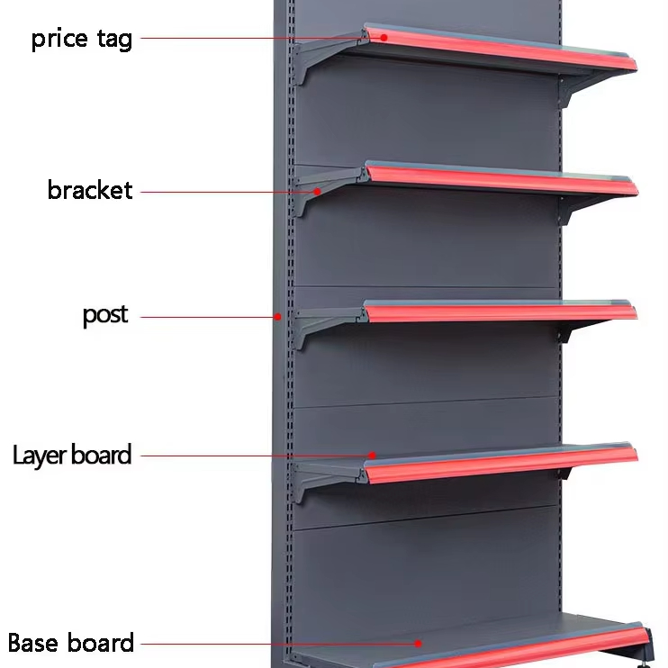 Retail Display Grocery Store Display Racks for Retail Store Top Quality Retail Convenience Store Gondola Shelving