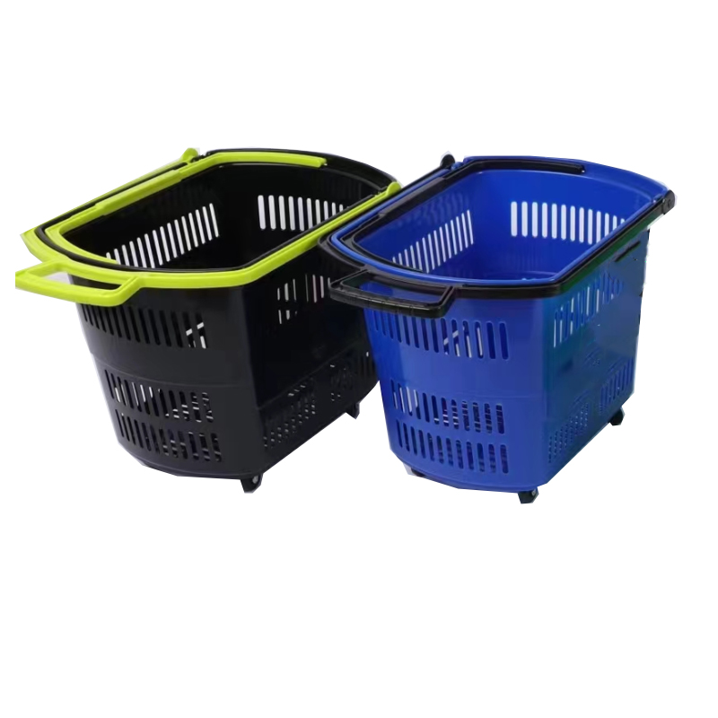 Guichang Supermarket Shelf Supermarket Equipment Shopping Basket Hand Pull Basket Integrated Molding Strong Load Bearing