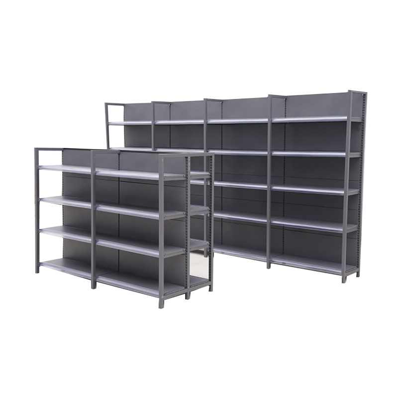 Guichang Four-pillar Shelf White Gray Wood Grain Color Can Match Suitable for Supermarket Department Store Mother and Baby Store