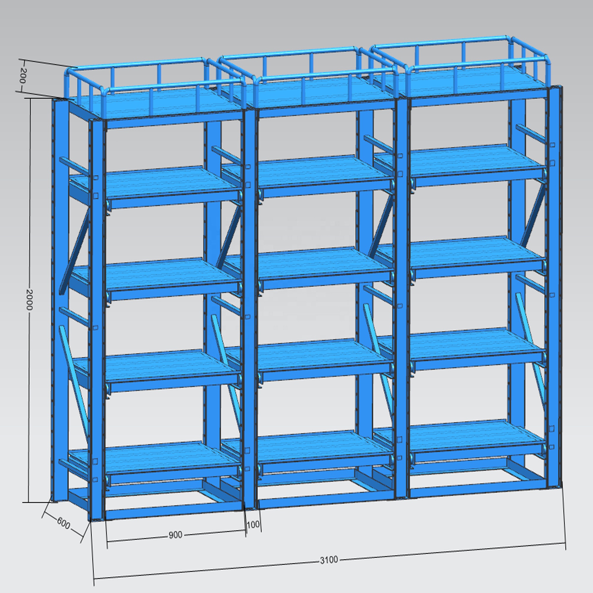 Guichang Molds Rack Warehouse Shelf for Moulds