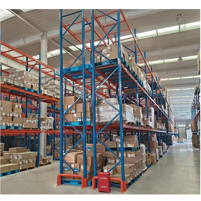 Easy Assembly Guichang Good Quality Heavy Duty Teardrop Stacker Rack Shelving System for Warehouses With Post Guardrails